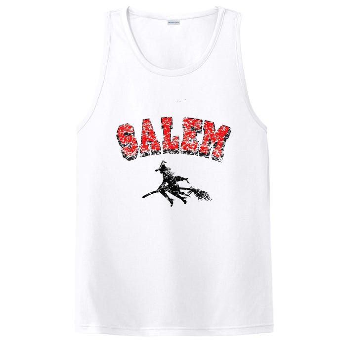 Salem Witches Design Funny Retro Vintage Halloween PosiCharge Competitor Tank