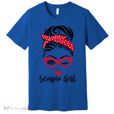 Scorpio Wink Eye Face Wink Eyes Lady Gift Premium T-Shirt