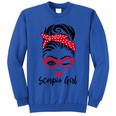 Scorpio Wink Eye Face Wink Eyes Lady Gift Tall Sweatshirt