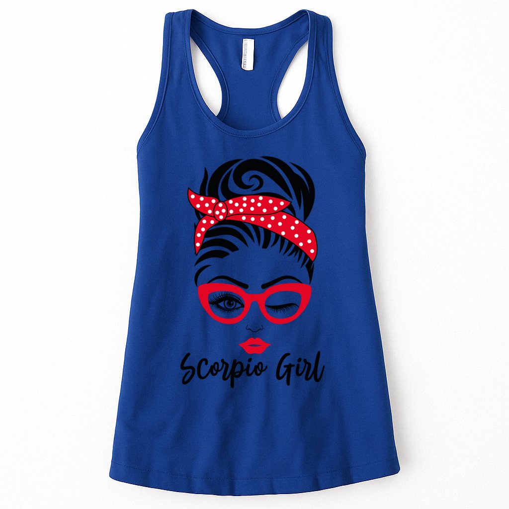 Scorpio Wink Eye Face Wink Eyes Lady Gift Womens Tank Top