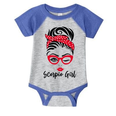 Scorpio Wink Eye Face Wink Eyes Lady Gift Infant Baby Jersey Bodysuit