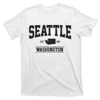 Seattle Washington Est 1851 State Map Souvenir Gift T-Shirt