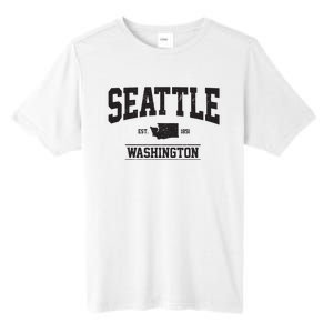 Seattle Washington Est 1851 State Map Souvenir Gift Tall Fusion ChromaSoft Performance T-Shirt