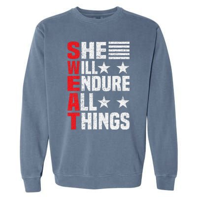 She Will Endure All Things Garment-Dyed Sweatshirt