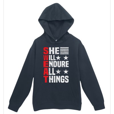 She Will Endure All Things Urban Pullover Hoodie