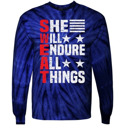 She Will Endure All Things Tie-Dye Long Sleeve Shirt