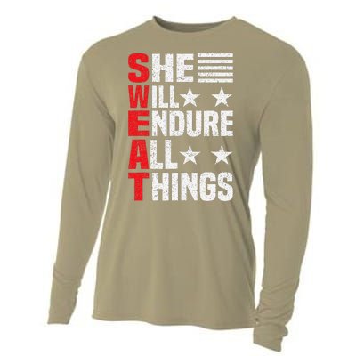 She Will Endure All Things Cooling Performance Long Sleeve Crew