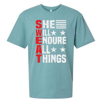 She Will Endure All Things Sueded Cloud Jersey T-Shirt