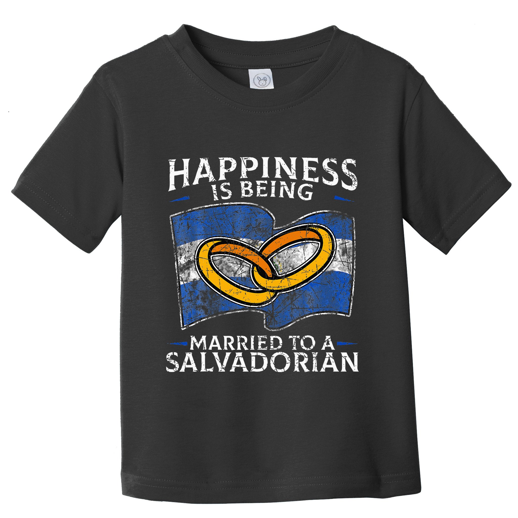 Salvadorian Wedding El Salvador Heritage Flag Married Toddler T-Shirt