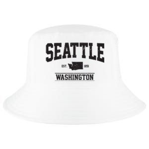 Seattle Washington Est 1851 State Map Souvenir Gift Cool Comfort Performance Bucket Hat