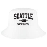 Seattle Washington Est 1851 State Map Souvenir Gift Cool Comfort Performance Bucket Hat