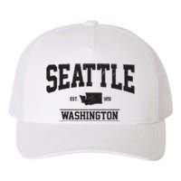 Seattle Washington Est 1851 State Map Souvenir Gift Yupoong Adult 5-Panel Trucker Hat