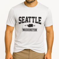 Seattle Washington Est 1851 State Map Souvenir Gift Cooling Performance Crew T-Shirt