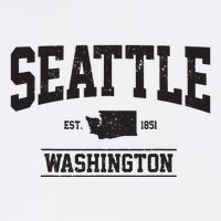Seattle Washington Est 1851 State Map Souvenir Gift Cooling Performance Crew T-Shirt