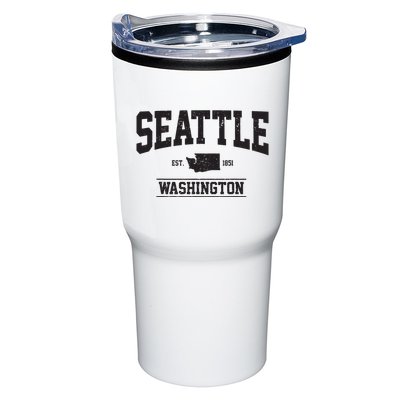 Seattle Washington Est 1851 State Map Souvenir Gift Tumbler