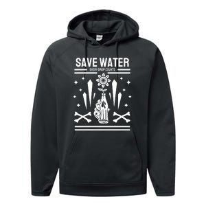 Save Water Every Drop Counts Performance Fleece Hoodie