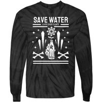 Save Water Every Drop Counts Tie-Dye Long Sleeve Shirt