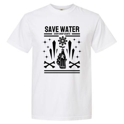 Save Water Every Drop Counts Garment-Dyed Heavyweight T-Shirt