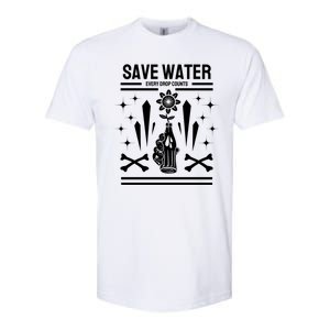 Save Water Every Drop Counts Softstyle CVC T-Shirt