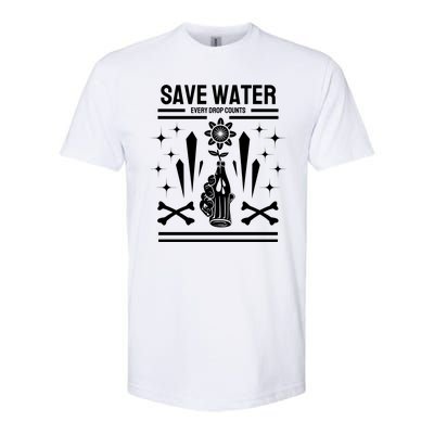 Save Water Every Drop Counts Softstyle CVC T-Shirt