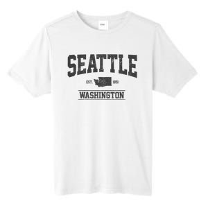 Seattle Washington Est. 1851 State Map Souvenir Gift Tall Fusion ChromaSoft Performance T-Shirt