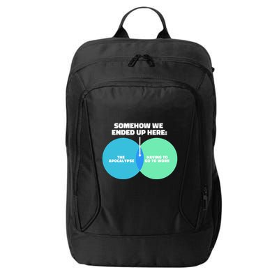 Somehow We Ended Up Here Between Apocalypse & Having To Work City Backpack
