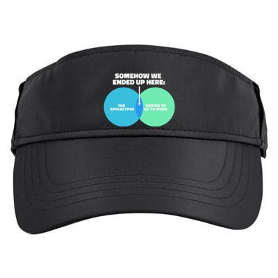 Somehow We Ended Up Here Between Apocalypse & Having To Work Adult Drive Performance Visor