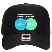 Somehow We Ended Up Here Between Apocalypse & Having To Work Trucker Hat