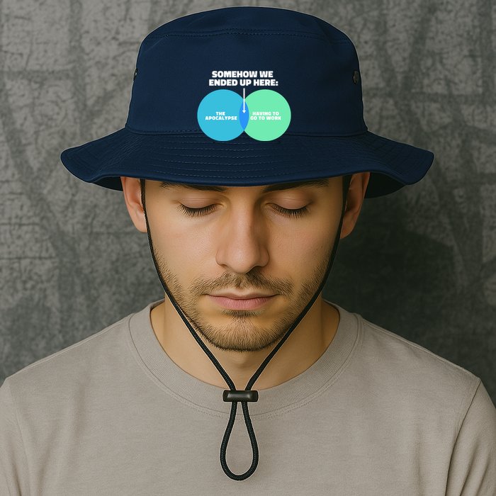 Somehow We Ended Up Here Between Apocalypse & Having To Work Bucket Hat