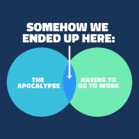 Somehow We Ended Up Here Between Apocalypse & Having To Work Mousepad