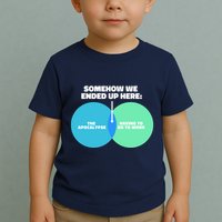Somehow We Ended Up Here Between Apocalypse & Having To Work Toddler T-Shirt