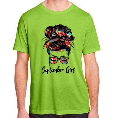 September Wink Eye Face Was Born In September Tie Dye Gift Adult ChromaSoft Performance T-Shirt