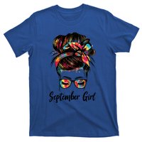 September Wink Eye Face Was Born In September Tie Dye Gift T-Shirt