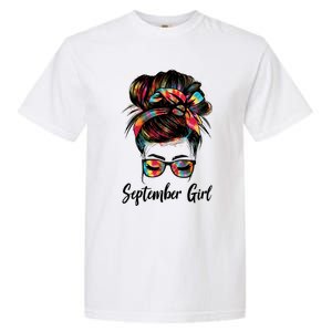 September Wink Eye Face Was Born In September Tie Dye Gift Garment-Dyed Heavyweight T-Shirt