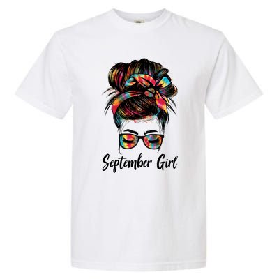 September Wink Eye Face Was Born In September Tie Dye Gift Garment-Dyed Heavyweight T-Shirt