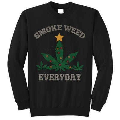 Smoke Weed Everyday Christmas Cannabis Weed Sweatshirt
