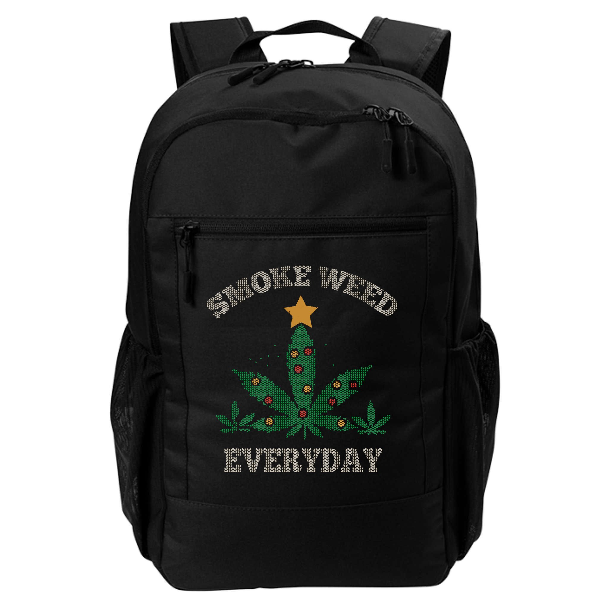 Smoke Weed Everyday Christmas Cannabis Weed Backpack