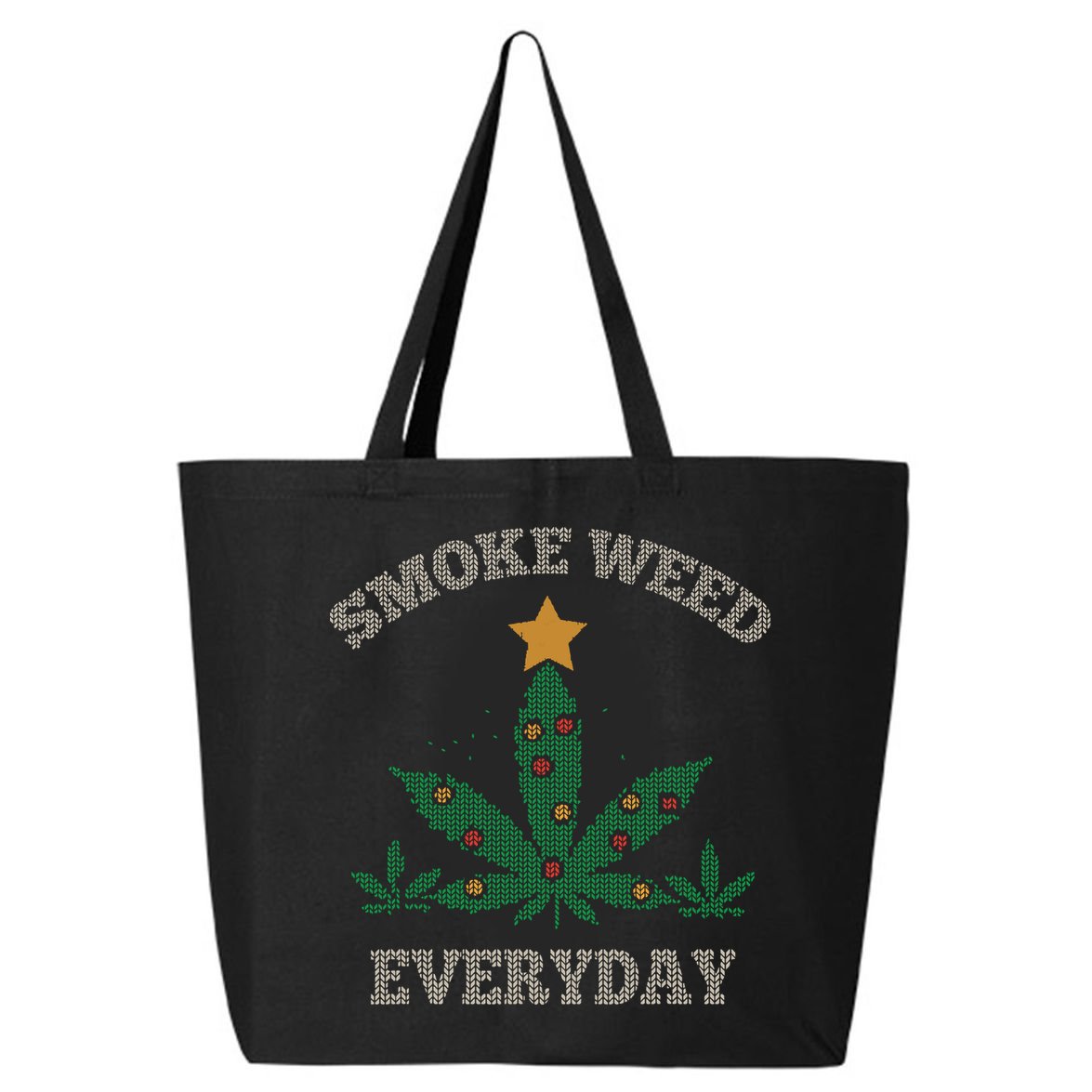 Smoke Weed Everyday Christmas Cannabis Weed 25L Jumbo Tote