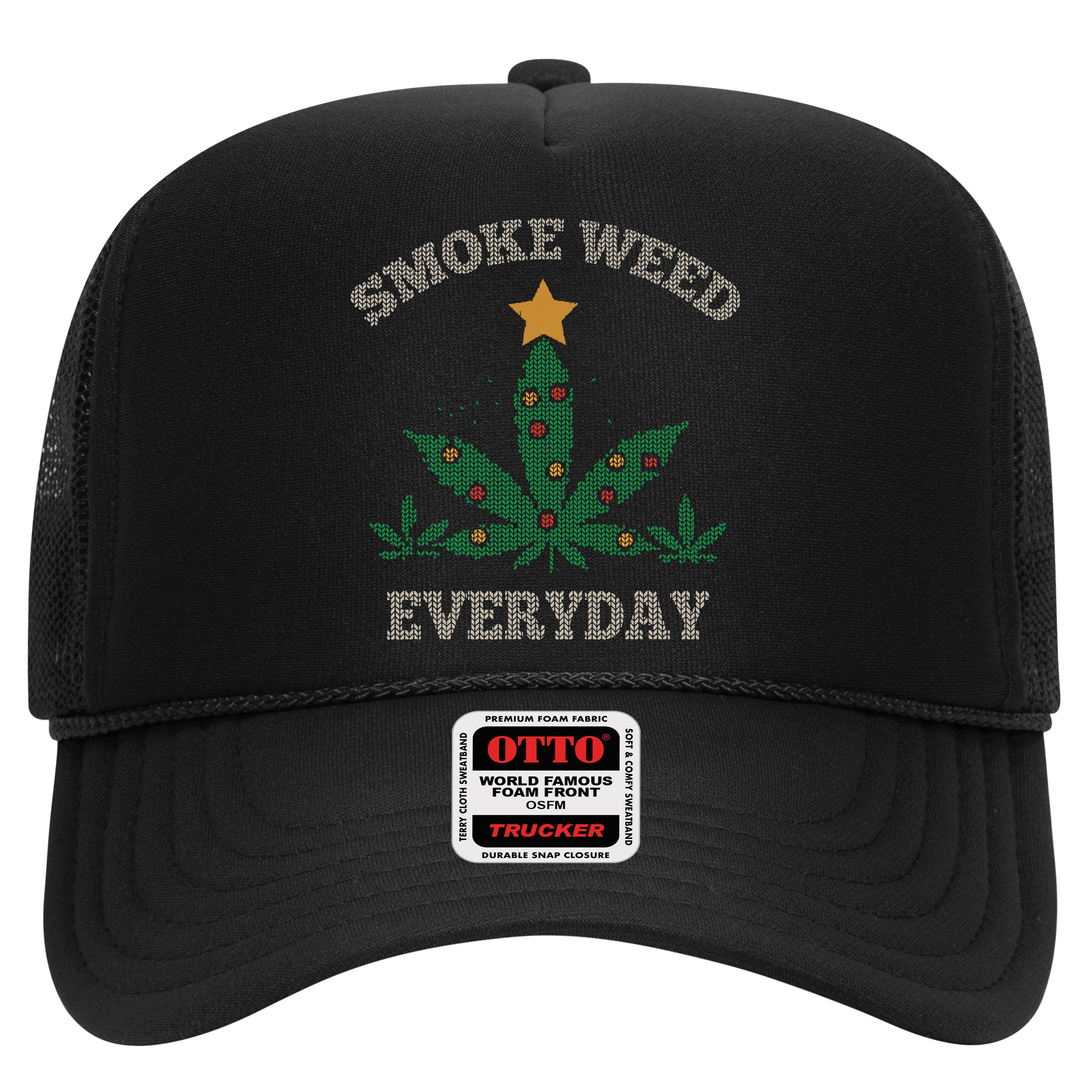 Smoke Weed Everyday Christmas Cannabis Weed Hat