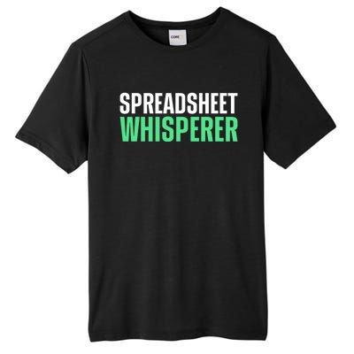 Spreadsheet Whisperer Expert Financial Advisor Gift Tall Fusion ChromaSoft Performance T-Shirt