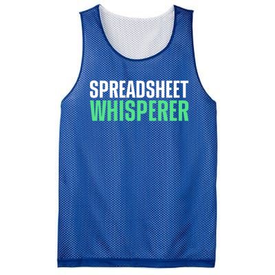 Spreadsheet Whisperer Expert Financial Advisor Gift Mesh Reversible Basketball Jersey Tank