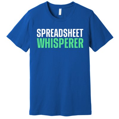 Spreadsheet Whisperer Expert Financial Advisor Gift Premium T-Shirt