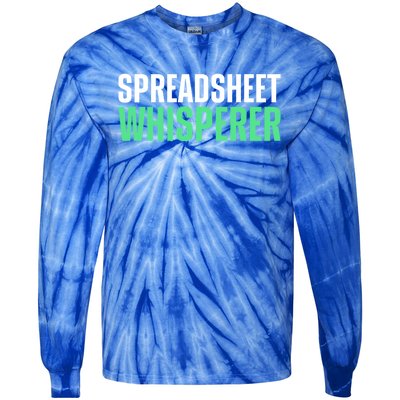 Spreadsheet Whisperer Expert Financial Advisor Gift Tie-Dye Long Sleeve Shirt