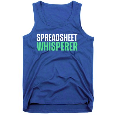 Spreadsheet Whisperer Expert Financial Advisor Gift Tank Top