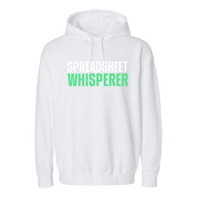 Spreadsheet Whisperer Expert Financial Advisor Gift Garment-Dyed Fleece Hoodie