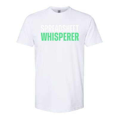 Spreadsheet Whisperer Expert Financial Advisor Gift Softstyle CVC T-Shirt