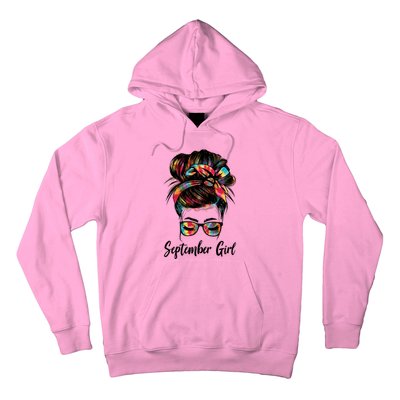 September Wink Eye Face Was Born In September Tie Dye Gift Hoodie