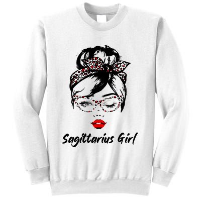 Sagittarius Wink Eye Face Wink Eyes Lady Birthday Gift Sweatshirt