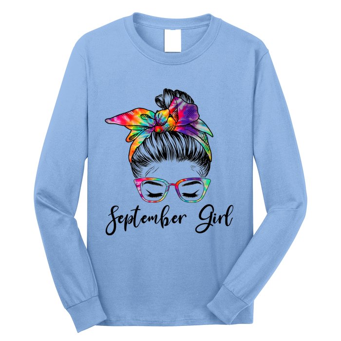 September Wink Eye Face Was Born In September Great Gift Long Sleeve Shirt