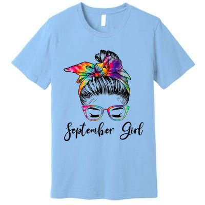 September Wink Eye Face Was Born In September Great Gift Premium T-Shirt